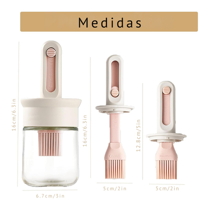 Pincel Aceitero Regulable con Frasco